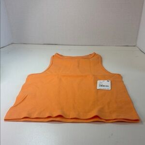 Intimately by Free People Sunny Peach Ribbed Tank/ Crop Top